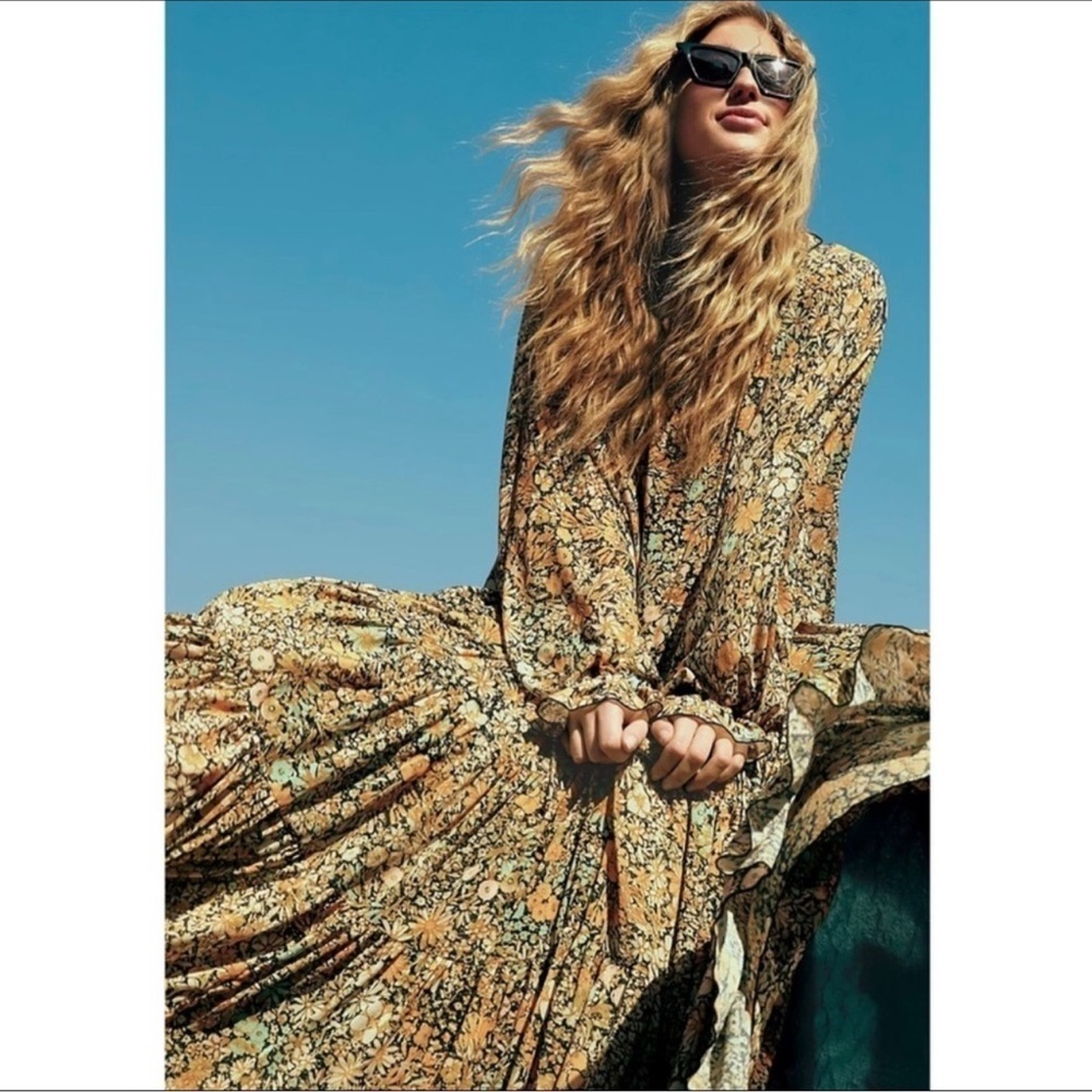 Free People “Feeling Groovy” Floral Maxi Dress - Picture 4 of 14